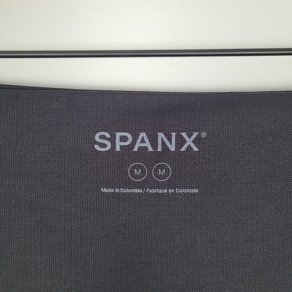 Spanx EcoCare Seamless Ankle Leggings Nylon Stretch Black Size M - Picture 13 of 13